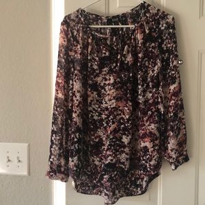 A.n.a Abstract Floral Blouse